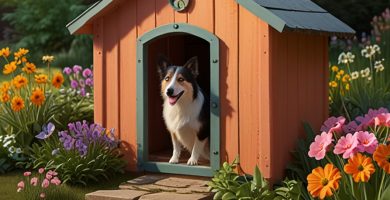 Cómo decorar casetas de perros para que luzcan increíbles en fotos